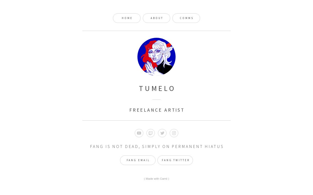 Carrd profile picture for @tumelo
